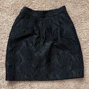 H&M Black Textured Pencil Skirt